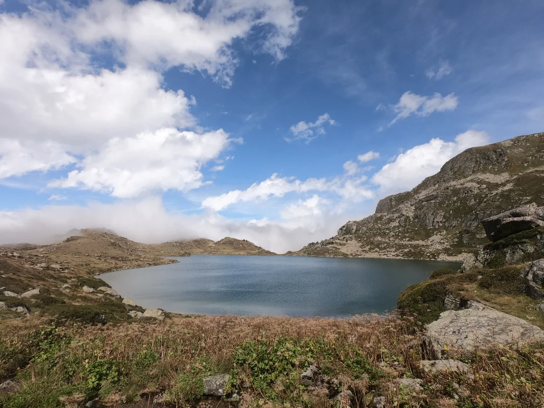 Juclar lakes with the Pyrenean ridges in the background